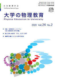 「大学の物理教育」誌表紙